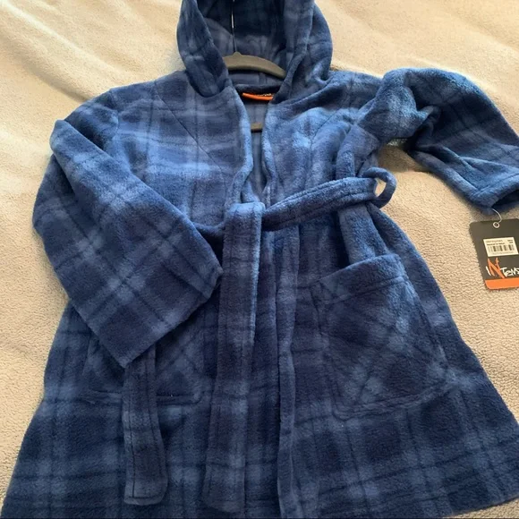 Jellifish Kids Boys' Super Soft Hooded Robe. Boy 3-4y